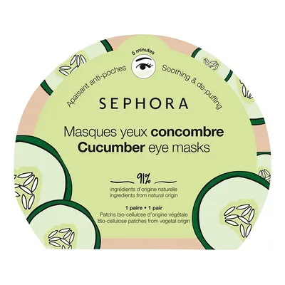 Sephora Collection, Cucumber Eye Masks (Maska pod oczy)