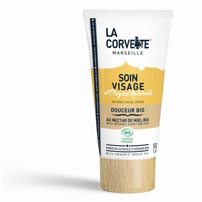 La Corvette Soin Visage au Nectar de Miel BIO (Organiczny nawilżający krem do twarzy `Miód & olej arganowy`)