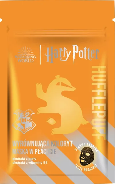 Rossmann Wizarding World, Harry Potter, Wyrównująca koloryt maska w płachcie `Hufflepuff`