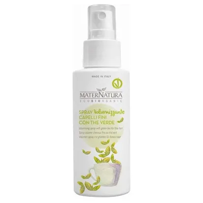 MaterNatura Spray Capelli Volumizzante con Te Verde (Spray dodający objętości z zieloną herbatą)