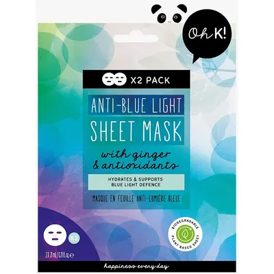 Oh K! Anti-Blue Light Sheet Mask (Maseczka w płacie wspomagająca ochronę przed niebieskim światłem)
