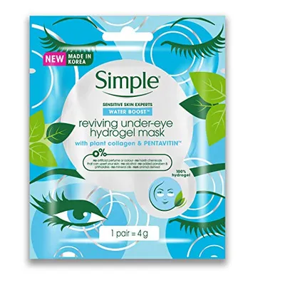 Simple Water Boost Reviving Under-Eye Hydrogel Mask (Odżywcza maska hydrożelowa pod oczy)