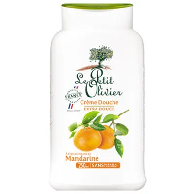Le Petit Olivier Creme Douche Mandarine (Kremowy żel pod prysznic o zapachu mandarynek)
