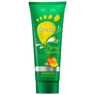 Oriflame Feet Up, Mango Infusion, Foot Scrub (Scrub do stóp z mango i żeń-szeniem)