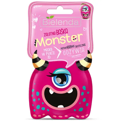 Bielenda Monster, Maska w płacie 3D odżywcza `Zalotna Baśka`