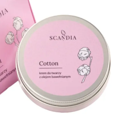 Scandia Cosmetics Cotton, Krem do twarzy z olejem bawełnianym