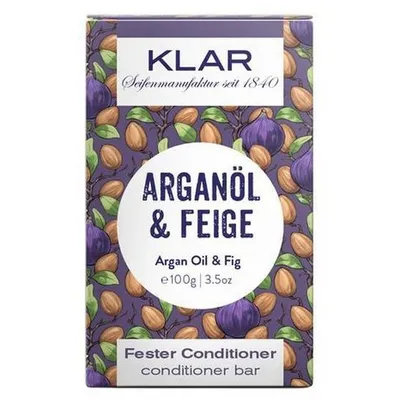 Klar Arganol & Feige Festes Conditioner (Odżywka w kostce `Olejek arganowy i figi`)