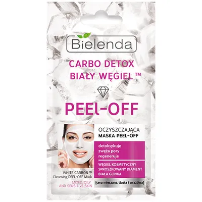 Bielenda Carbo Detox Biały Węgiel, Oczyszczająca maska peel-off