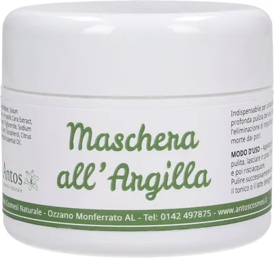 Antos Maschera all Argilla (Maseczka  pielęgnująca do twarzy z glinką)