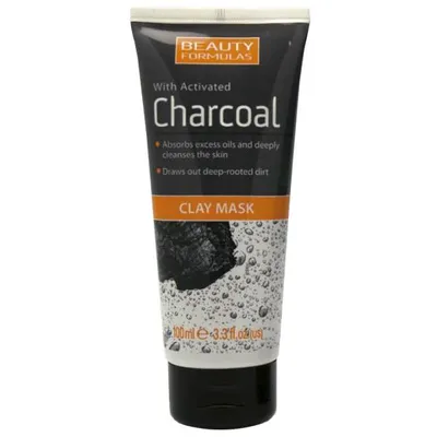 Beauty Formulas Clay Mask with Activated Charcoal (Oczyszczająca maska glinkowa z aktywnym węglem)