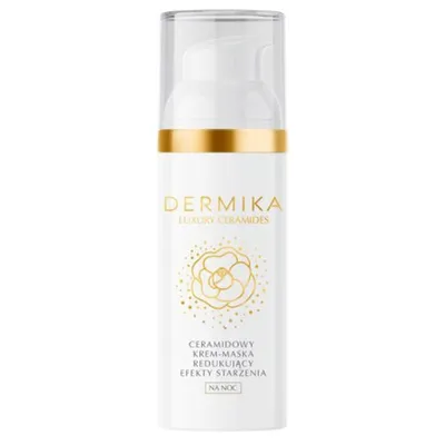 Dermika Luxury Ceramides, Ceramidowy krem-maska redukujący efekty starzenia na noc