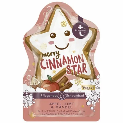 T by Tetesept Merry Cinnamon Star Schaumbad (Płyn do kąpieli o zapachu jabłka, cynamonu i migdałów)