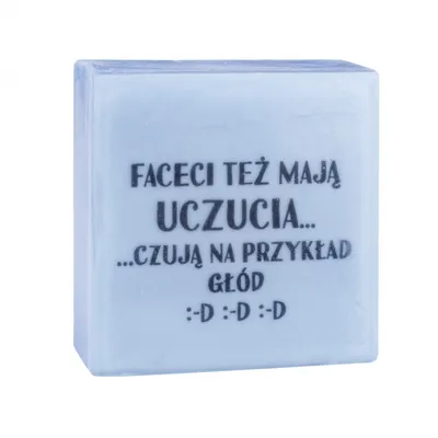 LaQ SMS Short Message Soap, Mydło  w kostce ` Faceci też mają uczucia!`