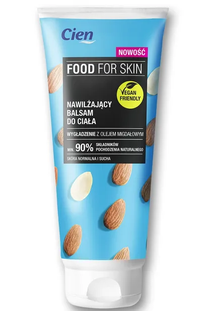 Cien Food For Skin, Nawilżający balsam do ciała `Wygładzenie z olejem migdałowym`