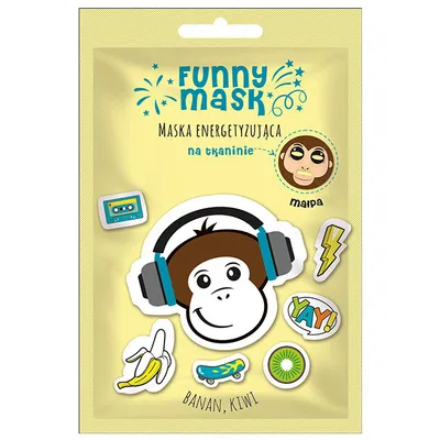 Marion Funny Mask, Energetyzująca maska na tkaninie `Małpa`