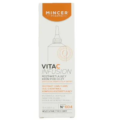 Mincer Pharma Vita C Infusion, Rozświetlający krem pod oczy Nr 604