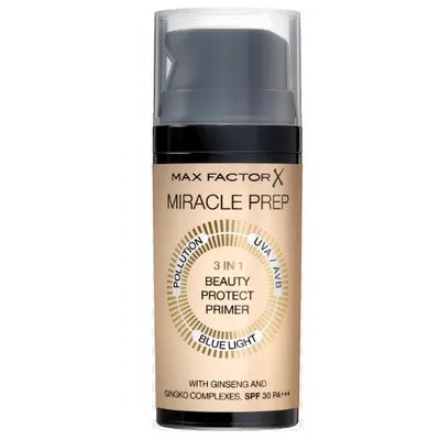Max Factor Miracle Prep, 3 in 1 Beauty Protect Primer (Baza pod makijaż 3 w 1)