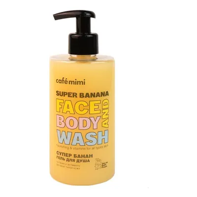 Cafe Mimi Super Banana Face and Body Wash (Żel do mycia twarzy i ciała `Super banan`)