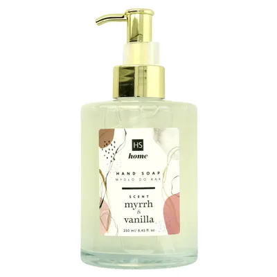 Hiskin Home, Hand Soap Myrrh & Wanilla (Mydło do rąk w płynie `Mirra i wanilia`)
