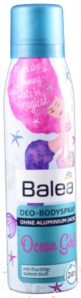 Balea Deo-Bodyspray 'Ocean Girl' (Wegański dezodorant do ciała)