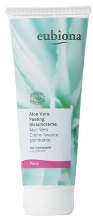 Eubiona Aloe Vera Peeling Waschcreme (Peeling do twarzy z aloesem do cery cery mieszanej i normalnej)