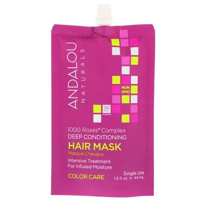Andalou Naturals 1000 Roses Complex, Deep Conditioning Color Care Hair Mask (Maska do włosów farbowanych z kompleksem różanym)