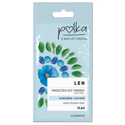 Polka Len, Maseczka do twarzy `Nawilżenie + ukojenie`