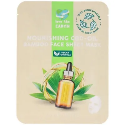 Action Nourishing CBD-Oil  Bamboo Face Sheet Mask (Bambusowa maseczka do twarzy z olejem z CBD)
