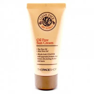 The Face Shop Oil Free Sun Cream SPF 35 PA++ (Krem ochronny beztłuszczowy)