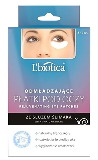 L'biotica Hydrożelowe płatki pod oczy ze śluzem ślimaka odmładzające