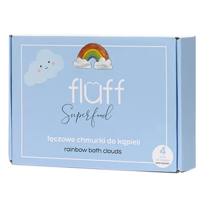 Fluff Superfood, Rainbow Bath (Tęczowe chmurki do kąpieli)