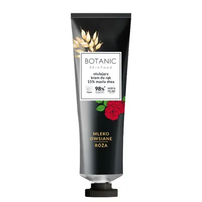 Botanic Skin Food Krem do rąk `Mleko owsiane i róża`