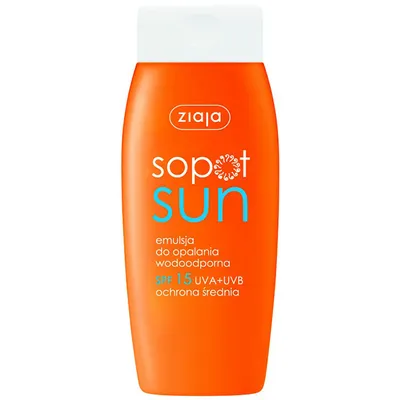 Ziaja Sopot Sun, Wodoodporna emulsja do opalania SPF 15