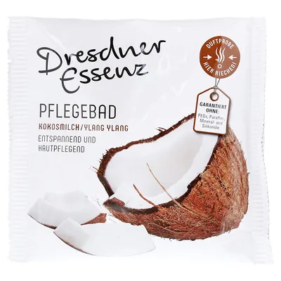 Dresdner Essenz Pflegebad, Kokosmilch & Ylang Ylang (Puder do Kąpieli `Kokos i ylang - ylang`)