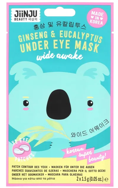 JiiNJU Beauty Wide Awake, Ginseng & Eucalyptus Under Eye Mask (Płatki pod oczy `Żeń-szeń i eukaliptus`)