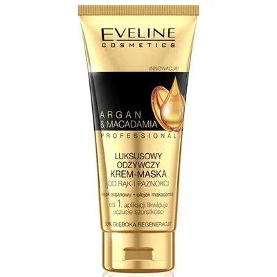 Eveline Cosmetics Professional, Argan & Macadamia, Luksusowy odżywczy krem- maska do rąk i paznokci