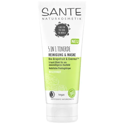 Sante Naturkosmetik 5in1 Tonerde Reinigung & Maske (Glinka oczyszczająca i maseczka 5w1)