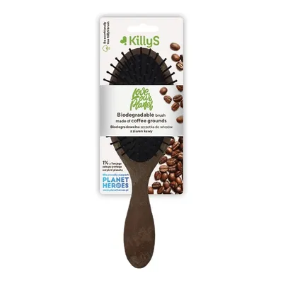 KillyS Biodegradable Brush Made of Coffee Grounds (Biodegradowalna szczotka do włosów z ziaren kawy)