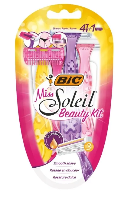 BIC Miss Soleil Beauty Kit (3-ostrzowa maszynka do golenia z trymerem)