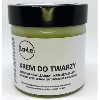 La-Le Krem do twarzy głęboko nawilżający i natłuszczający z olejem z pestek dyni i hydrolatem z rumianku