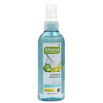 Alterra Express-Spruhkur mit Bio-Vanille, Bio-Kokoswasser und Frangipani (Ekspresowa odżywka do włosów)