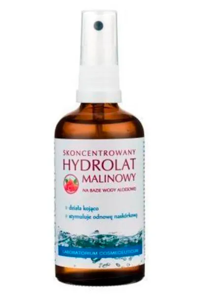 Laboratorium Cosmeceuticum Skoncentrowany hydrolat malinowy na bazie wody aloesowej