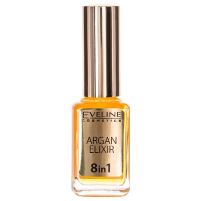 Eveline Cosmetics Argan Elixir, Olejek do regeneracji skórek i paznokci 8 w 1