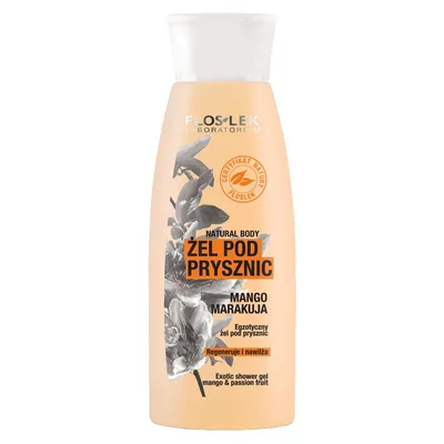 Floslek Natural Body, Żel pod prysznic `Mango & marakuja`