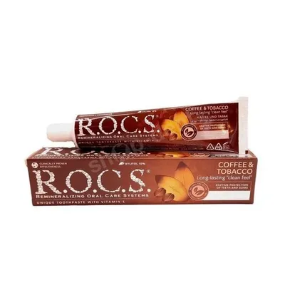 ROCS Coffee & Tobacco Toothpaste (Pasta usuwająca osad)