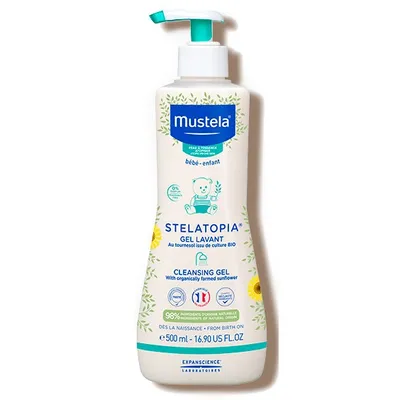 Mustela Bebe - Enfant, Stelatopia, Gel Lavant [Cleansing Gel] (Żel do mycia ciała dla niemowląt)