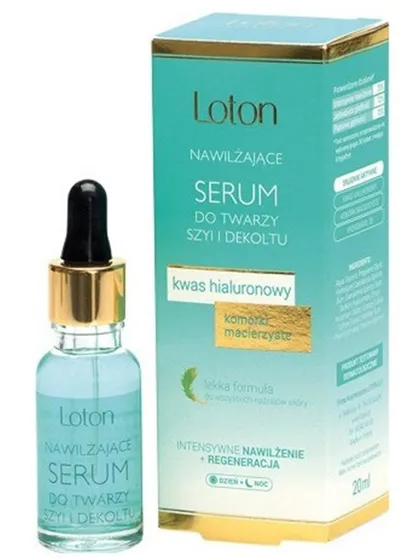 Loton Spa & Beauty, Nawilżające serum do twarzy, szyi i dekoltu