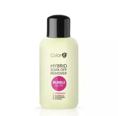 Silcare Color It, Hybrid Soak Off Remover Bubble Gum (Płyn do usuwania hybryd   z olejkami)