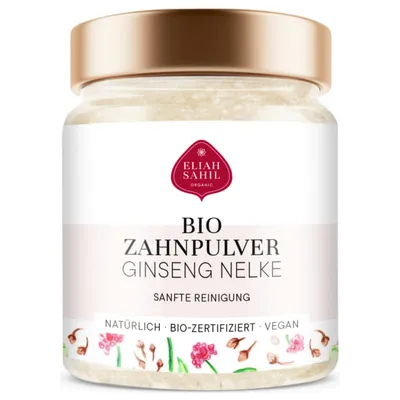 Eliah Sahil Bio Zahnpulver Ginseng Nelke (Proszek do czyszczenia zębów `Imbir i goździk)