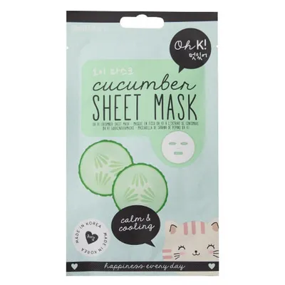 Oh K! Cucumber, Sheet Mask (Maseczka do twarzy w płacie)